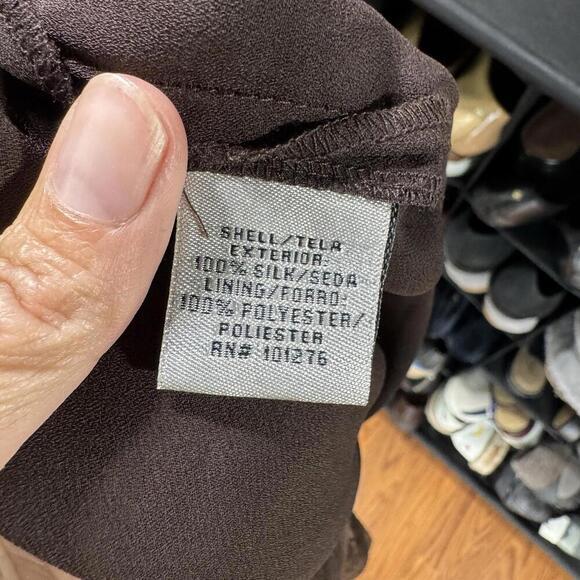 Vintage 90s y2k skirt brown mesh silk forest goblin grunge party fall festival - Picture 7 of 7